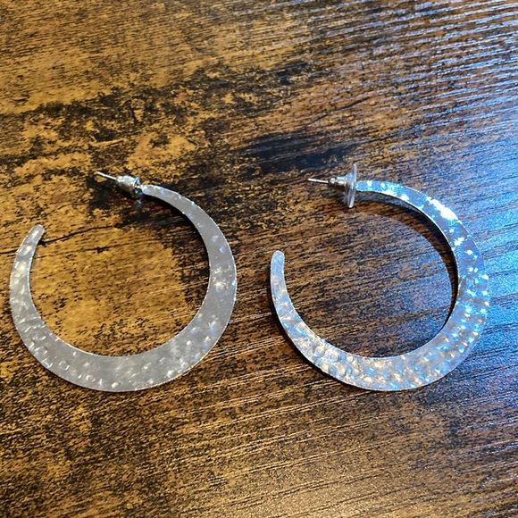 Attic Salt 2” Hoop Earrings - Picture 3 of 4